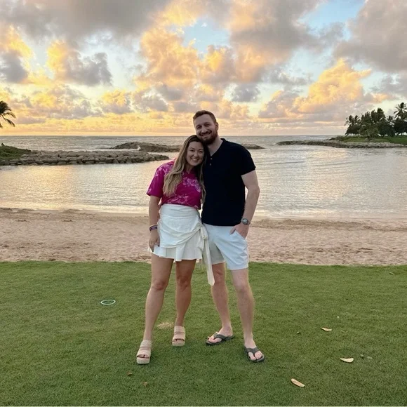 Farm Rio Mini White Knot Mini Skirt Size Medium - Picture 2 of 6